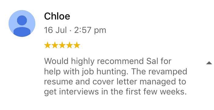 Chloe Testimonial Google Review